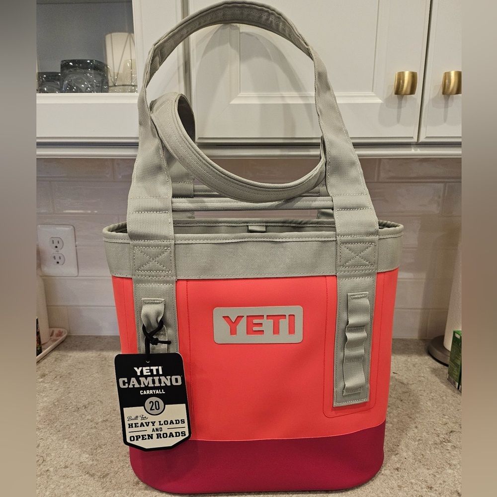 Yeti Camino Carryall Cooler Bag in pink, brand new with tag